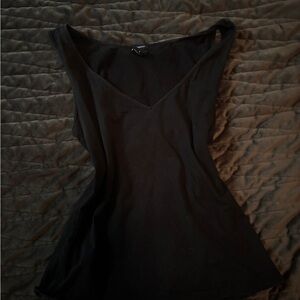 GAP Black V-Neck Tank Top